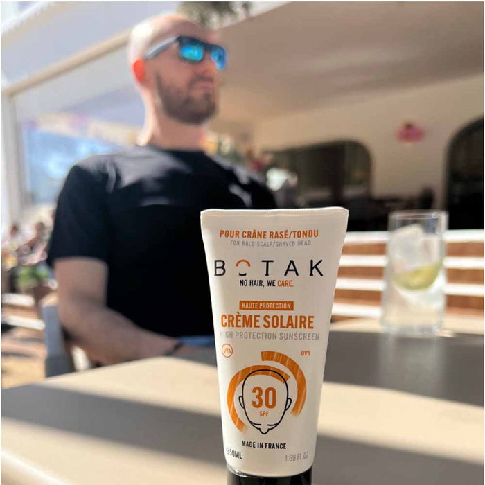 Botak Crème Solaire pour Crâne Rasé/Tondu - SPF 30 - POMGO