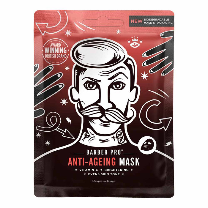 Barber Pro Anti-Ageing Mask - Biodégradable - POMGO