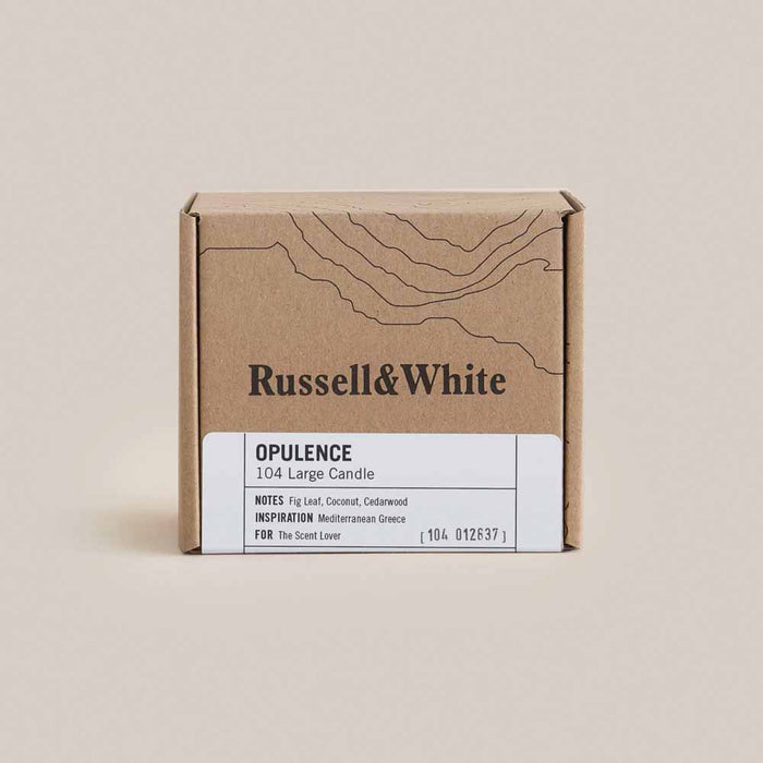 Russel & White 104 Large Candle - Opulence - POMGO