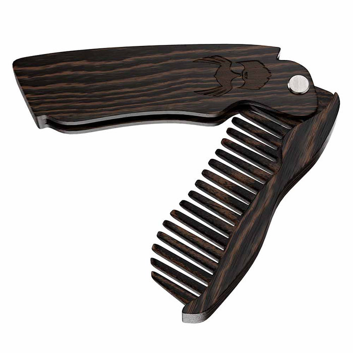 The Beard Struggle Model Viking Comb + Holster - POMGO