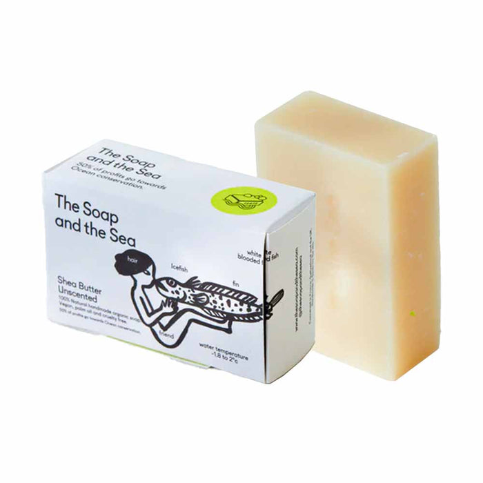 The Soap and the Sea Savon Artisanal Naturel - Beurre de Karité Non Parfumé - POMGO